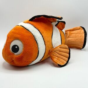 Disney Pixar Finding Nemo Full Size Plush Clownfish Nemo Tiny Fin - 19” in Lengt